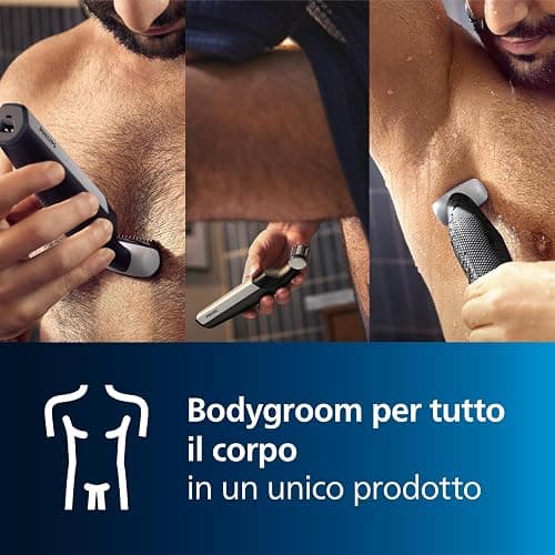 Philips Bodygroom Series 3000 Rifinitore impermeabile per inguine e corpo, rasatura precisa e confortevole, routine di cura del corpo completa, 60 minuti di autonomia, modello BG3027/03 thumbnail 2
