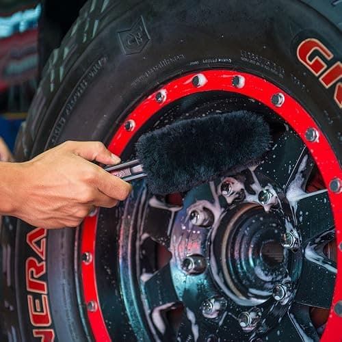 Chemical Guys Gerbil Wheel and Rim Cleaning Brush - Soft Natural Bristle Detailing Tool for Tires, Exhausts & Delicate Surfaces - Wheel Cleaner Brush to Safely Clean Brake Dust, Grime and Dirt, 1 Pack thumbnail 7