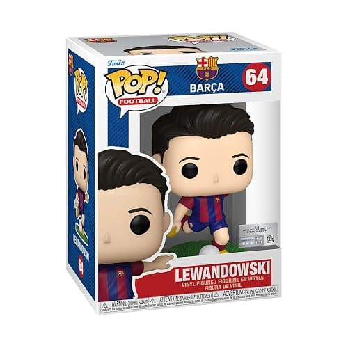 Funko POP! Football: Barcelona - Robert Lewandowski - Barcelona FC - Collectable Vinyl Figure - Gift Idea - Official Merchandise - for Kids & Adults - Sports Fans - Model Figure for Collectors - Image 1