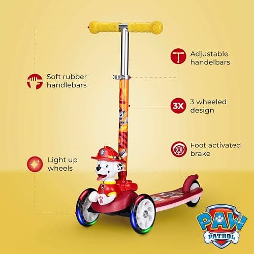 Kick Scooter for Kids, 3 Wheel Self Balancing, Light Up LED Wheels thumbnail 2