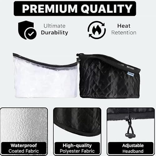 Hair Steamer for Natural Hair (Home Use) - 10-Speed Temperature Control, Fast Heating & Deep Strand Nourishment Heat Cap thumbnail 7