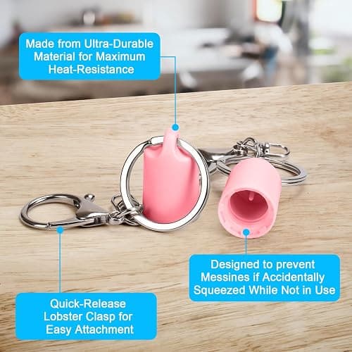 Rolitwils Keychain Holder for Lip Gloss Summer Fridays - Lip Balm Holder Keychain - Portable Lipgloss Case with Keyring thumbnail 5