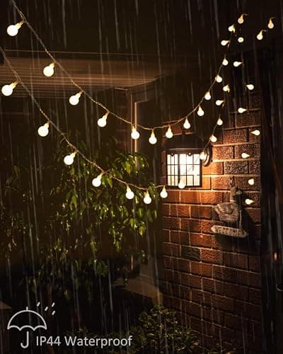 Globe String Lights, 59 Ft 100 LED Christmas Lights with Remote Timer, Connectable Plug in Twinkle Lights for Bedroom Wedding Classroom Indoor Outdoor Decor, Warm White thumbnail 3