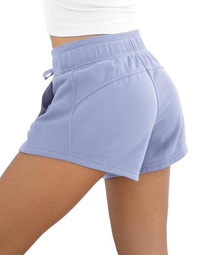 ODODOS Women's Sweat Shorts with Pockets Cotton French Terry Drawstring Summer Workout Casual Lounge Shorts thumbnail 2