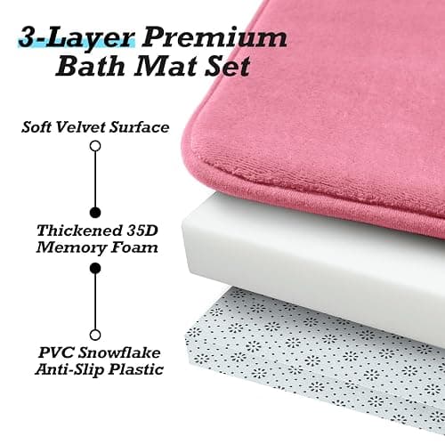 Bathroom Rugs Sets 3 Piece thumbnail 8
