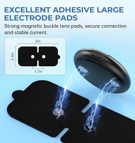 NURSAL Wireless TENS Unit Muscle Stimulator, Dual Host TENS EMS Machine for Pain Relief, 18 Modes 20 Intensity Remote Control Pulse Physical Electrotherapy for Back Shoulder Pain (2 Pads) thumbnail 5