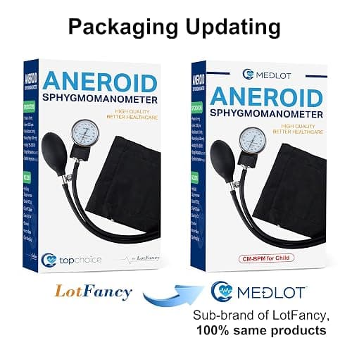 LotFancy Pediatric Blood Pressure Cuff Manual, Child Professional BP Cuff 7.2"-10.5", Children Aneroid Sphygmomanometer Small Cuff with Portable Carring Case and Zero Calibration thumbnail 9