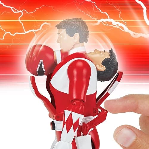Mighty Morphin Power Rangers: Re-Ignition - Auto-Morphin Red Ranger Action Figure by Playmates Toys thumbnail 5