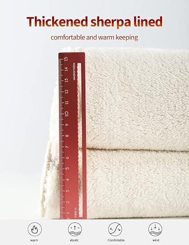 Gihuo Men's Winter Fleece Pants Sherpa Lined Sweatpants Active Running Jogger Pants thumbnail 6