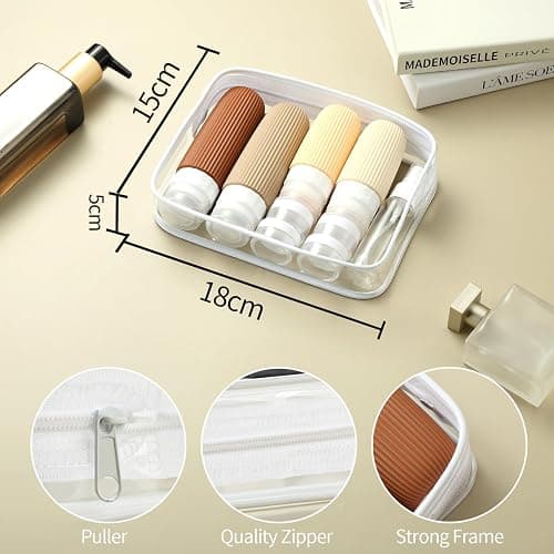 Mrsdry 16 Pack Travel Bottles Set, TSA Approved Leak Proof Silicone Squeezable Containers for Toiletries, Refillable Travel Accessories for Conditioner, Shampoo, Lotion & Body Wash Accessories thumbnail 5