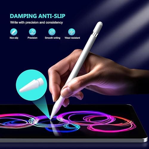 Replacement Tips for Apple Pencil Pro (1st/2nd Gen & USB-C), Upgraded iPad Pen Tips with Carrying Case, Precise Stylus Accessories - 6 Pack, Pink thumbnail 3
