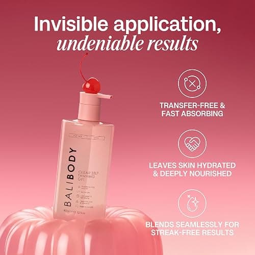Bali Body Clear Self Tanning Gel & Luxe Velvet Mitt Bundle | Streak-Free, Hydrating Hyaluronic Acid, Aloe Vera & Vitamin E Glow | Australian-Made Quick-Dry, Transfer-Resistant Flawless Tan thumbnail 6