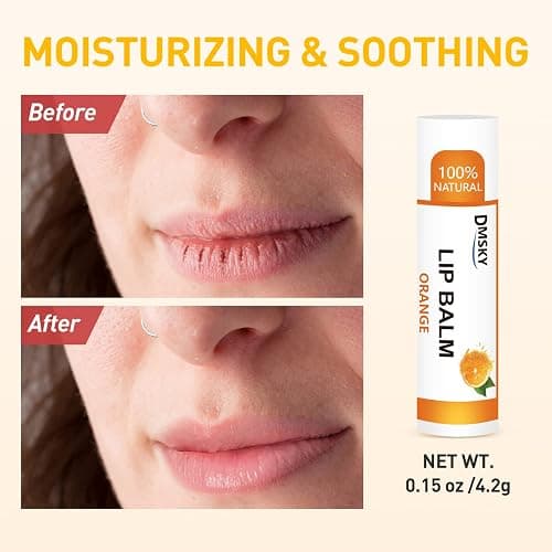 DMSKY 120 Pack Lip Balm, Natural Lip Balm Bulk with Vitamin E and Coconut Oil, Moisturizing Lip Balms for Chapped Lips-12 Flavors thumbnail 6