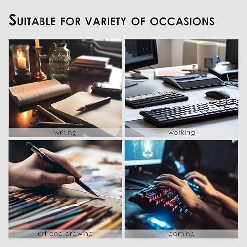 Cork Desk Mat - Dual-Sided Desk Pad for Office and Home - Desk Organization and Accessories - Ideal for Large Mouse Pad and Desk Mats on Top of Desks(Dark Blue,90cmx 43cm) thumbnail 7