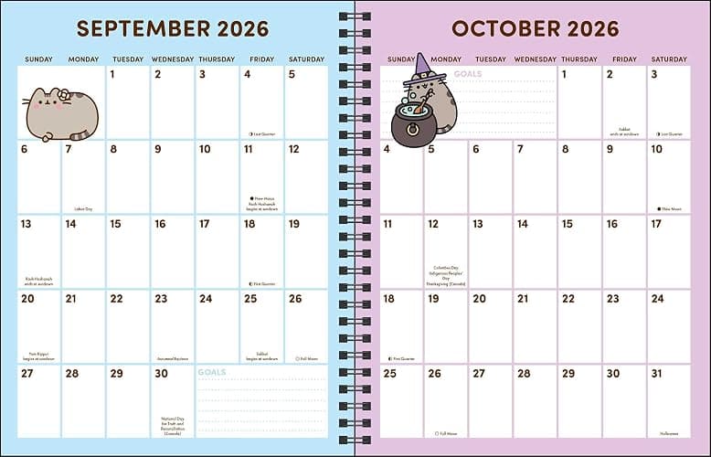 Pusheen 16-Month 2026-2027 Weekly/Monthly Planner Calendar thumbnail 3