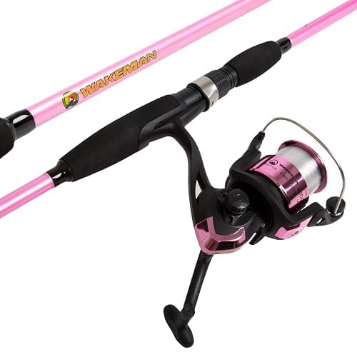 Fiberglass Fishing Pole - Strike Series 78-Inch Collapsible Rod and Spinning Reel Combo, EVA Handle, Pre-Spooled Reel, Fishing Gear for Catching Walleye, Bass, Trout, and More by Wakeman thumbnail 7