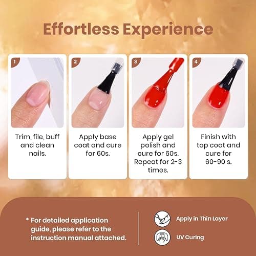 Beetles Brown Gel Polish - 6 Colors Nude Brown Neutral Beige Khaki Glitter Gold Gel Nail Polish Set Roasted Chestnuts Collection Uv Gel Nail Art Manicure thumbnail 7