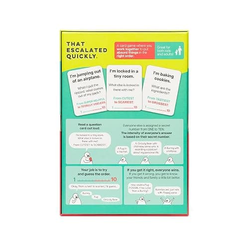 That Escalated Quickly by Exploding Kittens - 2-8 Players - Ages 10+ - 15 Minutes to Play - Hilarious Cooperative Card Game - Party Game, Family Game Night, Adult and Teen Card Game thumbnail 6