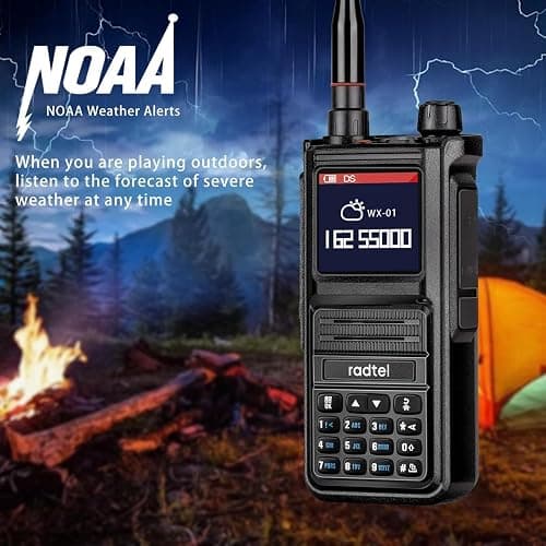 Radtel RT-470X Ham Radio Walkie Talkies 256CH Aviation Air Band Two Way Radio NOAA Police Scanner Marine Long Range Handheld Transceiver USB-C, Wireless Copy Frequency thumbnail 4
