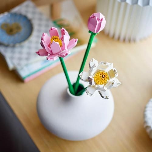 LEGO Lotus Flower - Building Toy for Kids, Girls & Boys, Ages 8+ - Artificial Lotus Flowers for Home Decor & Display - Creative Gift Idea for Her & Him - 40647 thumbnail 6