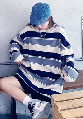 Grunge Shirt for Women Y2k Goth Shirts Long Sleeve Harajuku Aesthetic Top Punk T-Shirt thumbnail 8