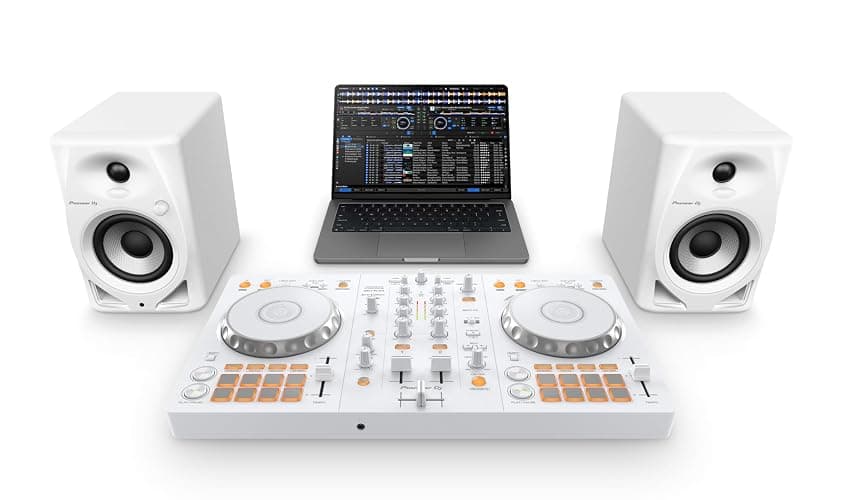 Pioneer DJ DDJ-FLX4 Contrôleur DJ à 2 jeux et Serato – Blanc, édition limitée thumbnail 6