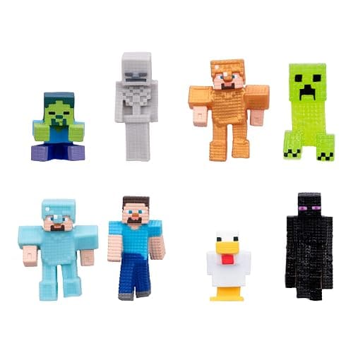 Goo Jitzu Minecraft Minis, 8-Pack Squishy Stretchy Mini Squishies | 2.5-inch squishy fidget toys that stretch up to 4 times their size, with 8 characters for Minecraft fans to collect thumbnail 5