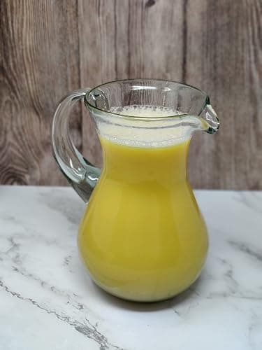 Mexican Hand Blown Glass Pitcher – Natural Clear Design (84 oz) thumbnail 3