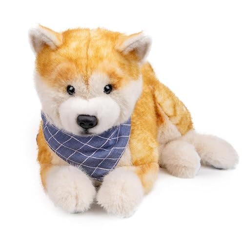 Chongker Dog Stuffed Animals Shiba Inu Dog Plush - Handmade Realistic Toy,Cuddly Plush Puppy Companion Pet thumbnail 9