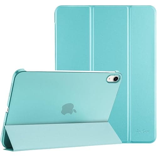 ProCase for iPad (A16) 11th/10th Generation Case 11/10.9 Inch, Aqua | 11 Inch 2025/10.9 Inch 2022, iPad 11/10 Gen Case, Slim Smart Cover With Translucent Hard Shell Back, Supports Auto Wake/Sleep - Image 1