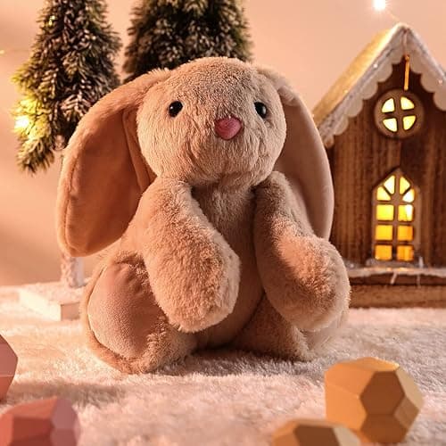 TCBunny Baby Bunny Bedtime Stuffed Animal Plush Easter Stuffers Toy Gifts 11" for Girls, Boys, Kids, (Beige) thumbnail 2