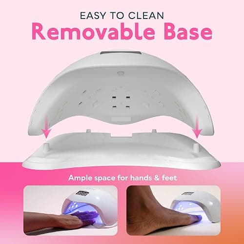 SUNUV UV Light for Nails, UV LED Nail Lamp with 4 Timer Settings, Compatible with All Gel Polish, Auto Sensor LCD Display Removable Base, SUN5 thumbnail 5
