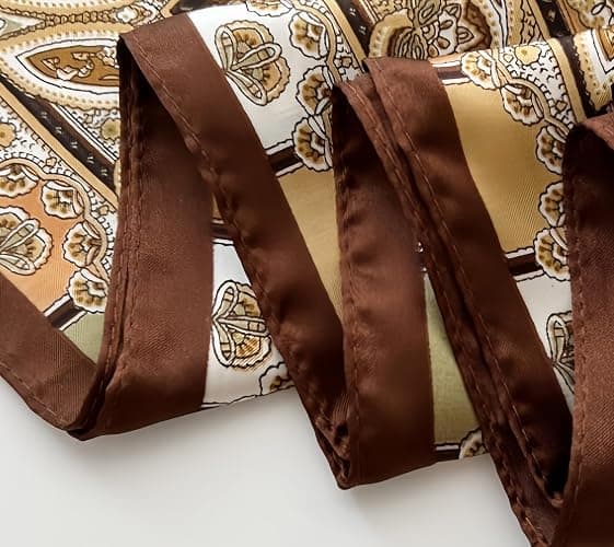 Satin Head Scarf Silk Like Hair Scarf Stain Bandana For Women Hair Scarves Accessories Lightweight Fashion Wrap Neck Silk thumbnail 6