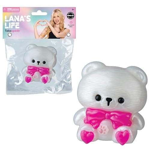 Lana's Life TABA Squishy Bear with Bowtie - Includes Exclusive DLC Digital Item - Lana Rae Inspired TABA Squishy Toys - Soft Sticky Stress Ball Toys - Fidget Toys and Gifts for Kids, Adults thumbnail 4