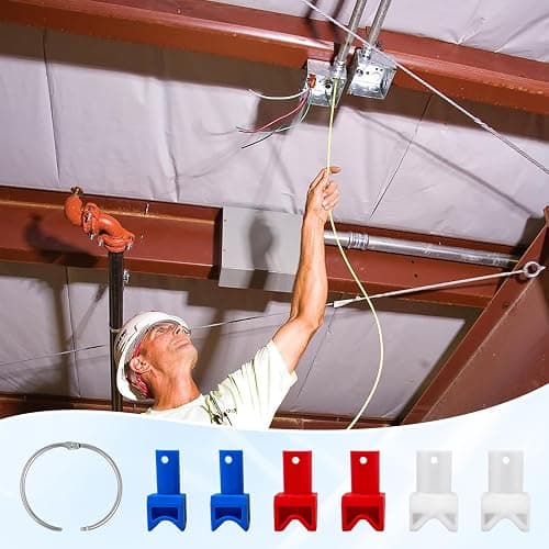 42000 Conduit Wire Pulling Tool - for Rack-A-Tiers Pull Buddy, Multi-Pack Wire Pulling Guides, Electrical Box Cable Pulling Tool, Prevent Wire Damage During Pulls thumbnail 7
