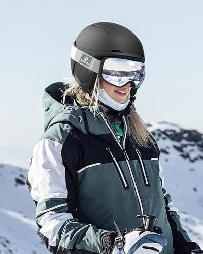 RIOROO Skihelm, Skihelme Herren Damen Jugendliche Größenverstellbar,Warme Flusen-Ohrpolster Snowboardhelm,Leichter Ski Helm mit Verstellbarem Belüftungssystem,Kompatibel mit Einer Skibrille thumbnail 7