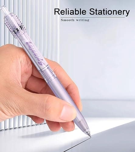 Archic Retractable Black Gel Ink Pen Rotary Ballpoint Pens Fine 0.5mm Pack of 6 Colors thumbnail 7
