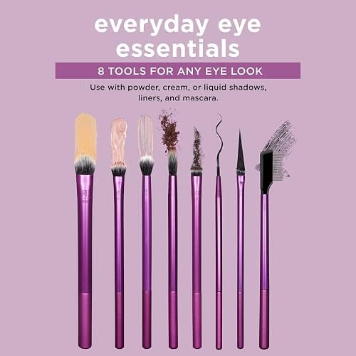 Real Techniques Makeup Brush Set + Real Techniques Eyeshadow Brush Set (Set of 14 Pieces) thumbnail 4