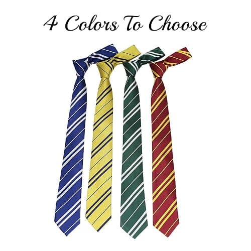 Halloween Cosplay Tie Wizard Necktie Costume Novelty Tie for Themed Party,Unisex Adult Halloween Costume Accessory thumbnail 3