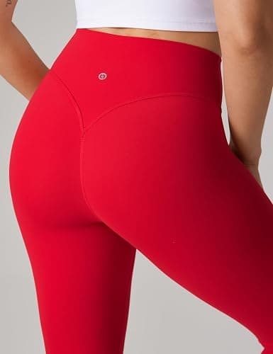 UNISSU Hugcurve No Front Seam High Waisted Workout Leggings for Women Buttery Soft Yoga Pants Gym Athletic Tights - 25'' thumbnail 2