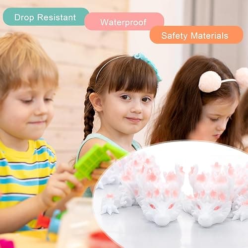 Guiqulai 2pcs 3D Printed Cherry Blossom Dragon Articulated Dragon Fidget Toy Large 12.2 Inch and Small 8.85 Inch for Desk Decor Collectible thumbnail 7