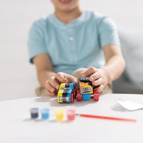 Melissa & Doug Decorate-Your-Own Wooden Craft Kits Set - Race Car and Monster Truck thumbnail 7