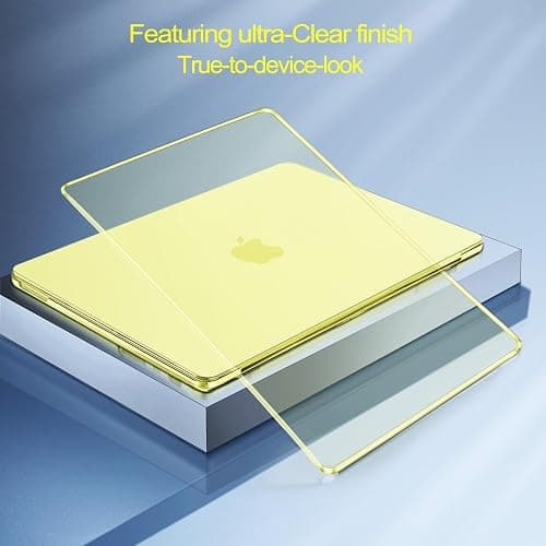 MOSISO Compatible with MacBook Neo Case 13 inch 2026 Release Model A3404 with A18 Pro Chip, 4 in 1 Kit Precision Fit Crack & Scratch Resistant Protective Hard Shell Case Cover, Crystal Citrus thumbnail 4