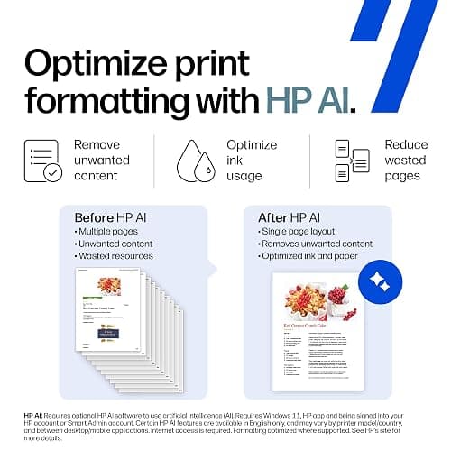 HP DeskJet 2955 Wireless All-in-One Color Inkjet Printer, Scanner, Copier, Best-for-Home, 3 Month Trial of Instant Ink Included, AI-Capable (A24HJA) thumbnail 4