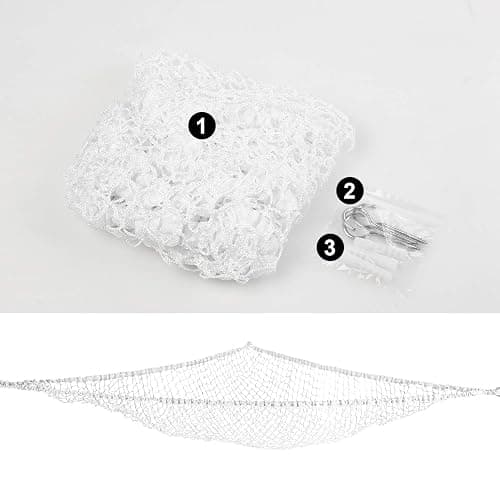 KOHUIJOO Toy Hammock for Stuffed Animals, Stuffed Animal Hammock Net Jumbo Plush Toy Storage Cornet Net 70" Wall Sling Large Teddy Bear Storage Organizer White thumbnail 5