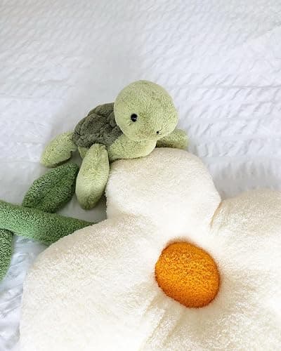 EASELR WeightedPlush Cute Turtle Stuffed Animals, 12" Soft Sea Turtle Plush Toy Tortoise Plushies Pillow Gifts for Kids Girlfriend Birthday Christmas Mother's Day thumbnail 2