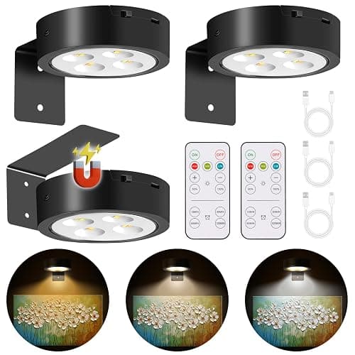 Matte Black Rechargeable Poster Lights - Image 1