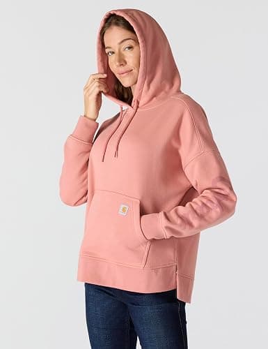 Carhartt Women's Oversized-fit Midweight Hooded Heart Graphic Sweatshirt thumbnail 2