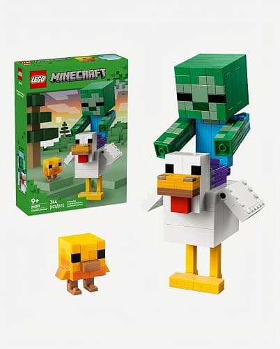 LEGO Minecraft Chicken Jockey 21582 | Building Toys for Boys & Girls, Ages, 9+, Display for Bedroom, 344 pieces, Gift for Birthdays thumbnail 7