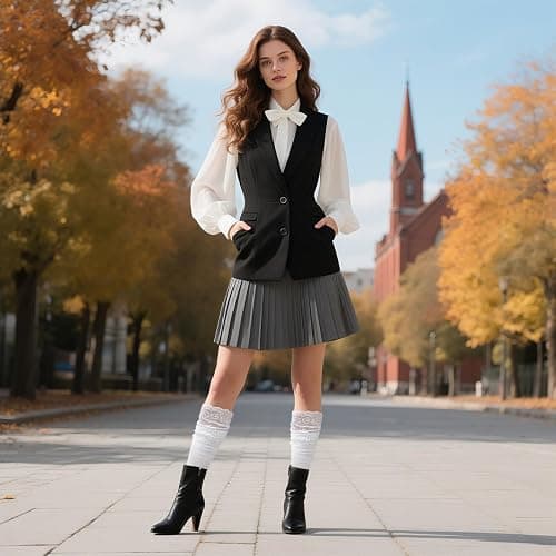 YOYOU Knee High Socks for Women Long Boot Socks Knee High Stockings | Small Size, Comfortable and Breathable, Gift for Daily Wear Friend Family Halloween Christmas Cosplay thumbnail 7